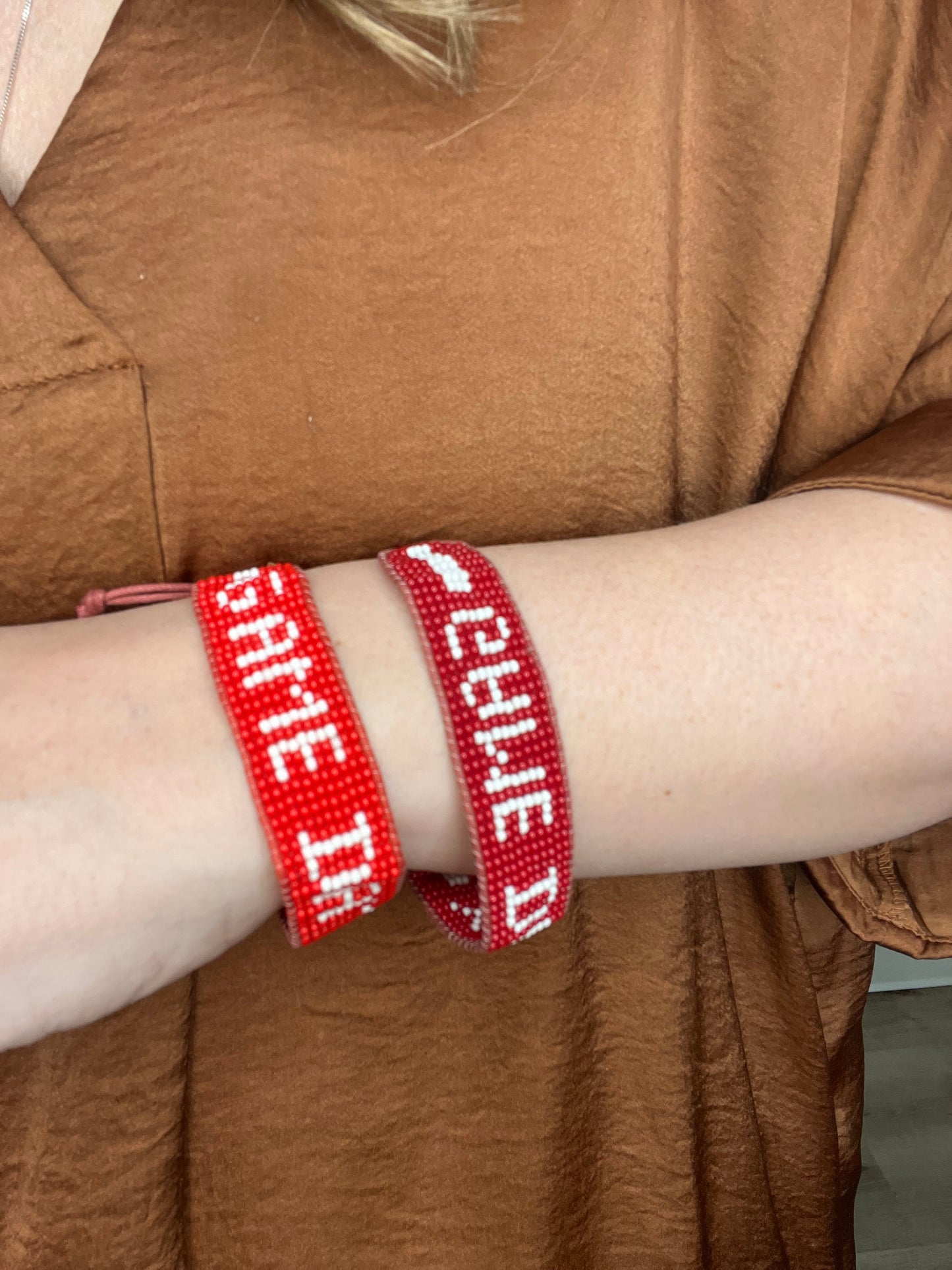 Game Day Bracelet-Burgundy