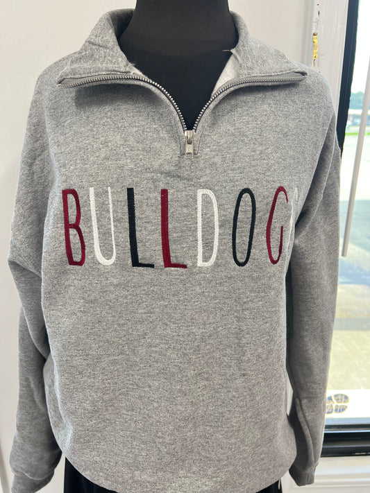 Bulldogs 1/2 Zip Pullover-PREORDER