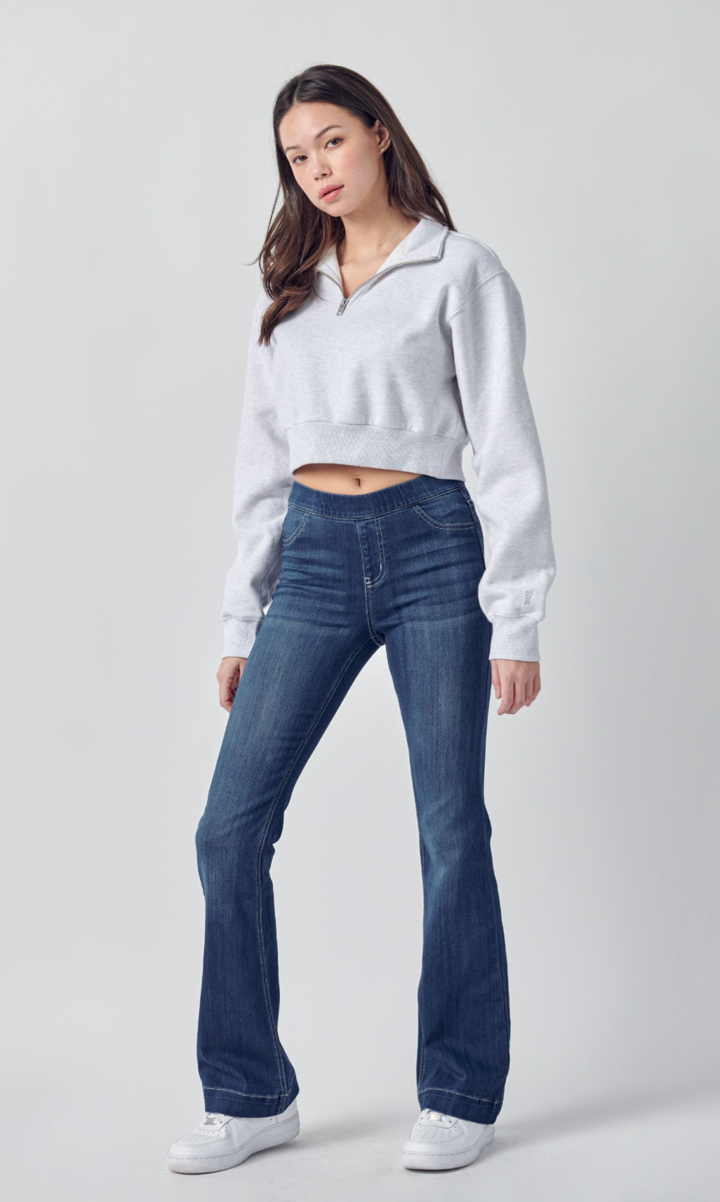 CELLO - Regular Dark Denim Flare Jeans