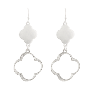 Linked Duo Clover Earrings