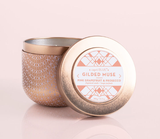 Pink Grapefruit & Prosecco Gilded Tin, 12.5 oz