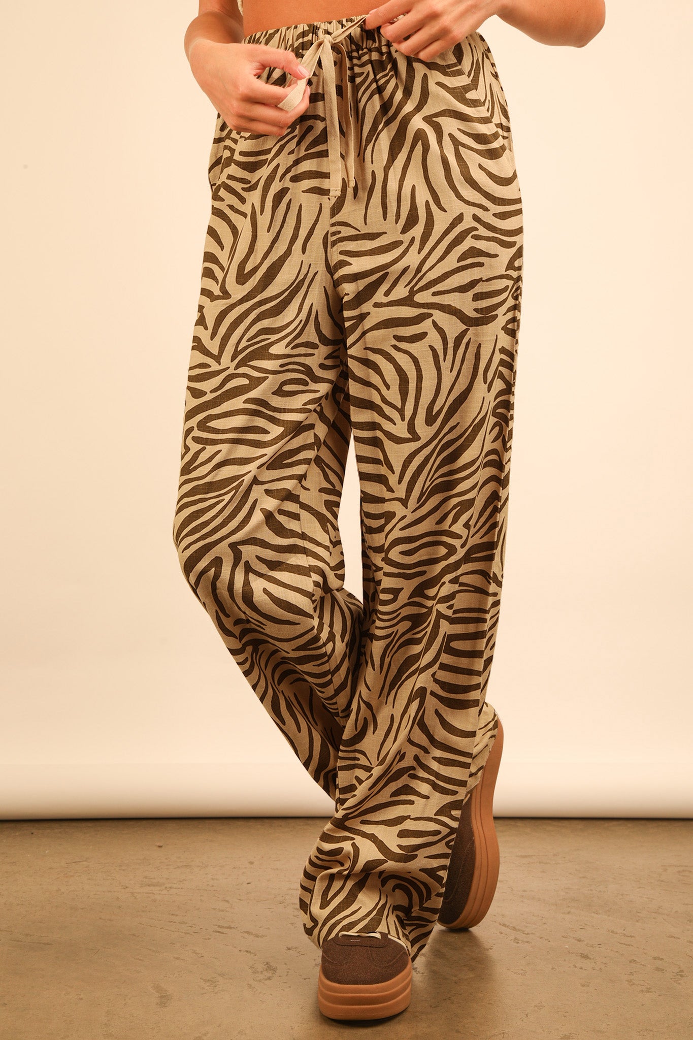 Wild Side Pants-Zebra