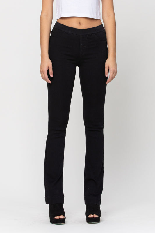 CELLO - Regular Flare Jeans - BLACK