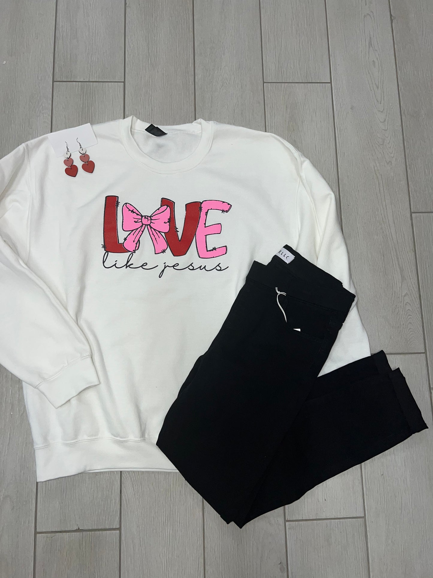 Love Like Jesus Sweatshirt-White