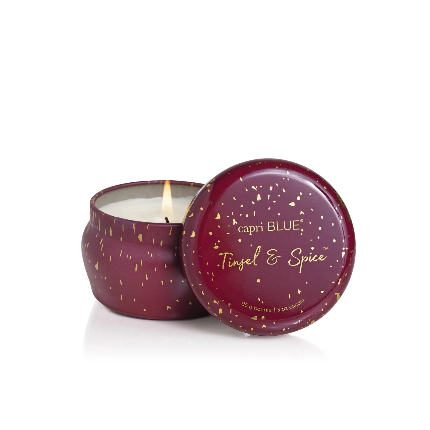 Tinsel & Spice Glimmer Mini Tin Candle