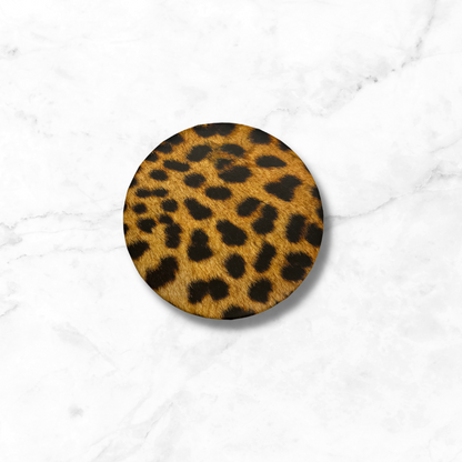 Leopard Print Compact Mirror