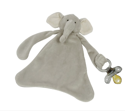 Emerson the Elephant Pacifier Blankie